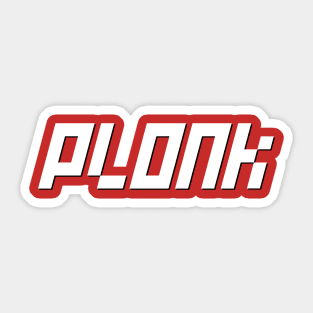 Plonk Sticker